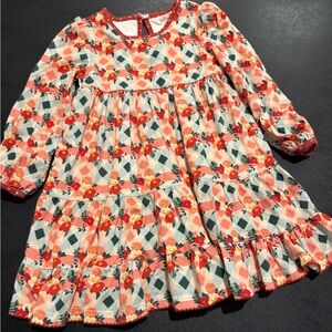 Matilda Jane Floral Long Sleeve Tier Dress Size 4t